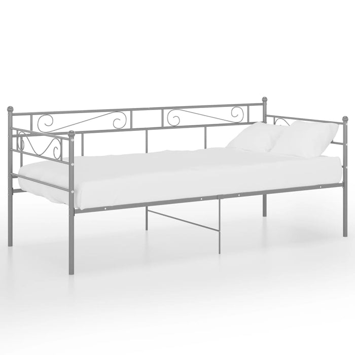 Cadru pat canapea, gri, 90x200 cm, metal WALTI