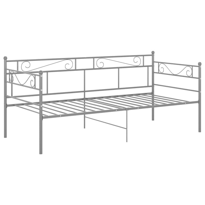 Cadru pat canapea, gri, 90x200 cm, metal WALTI