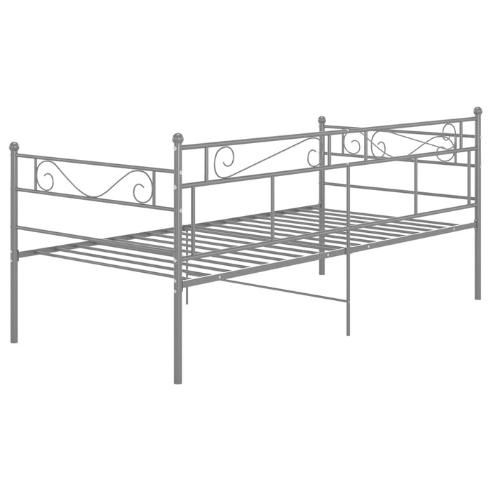 Cadru pat canapea, gri, 90x200 cm, metal WALTI