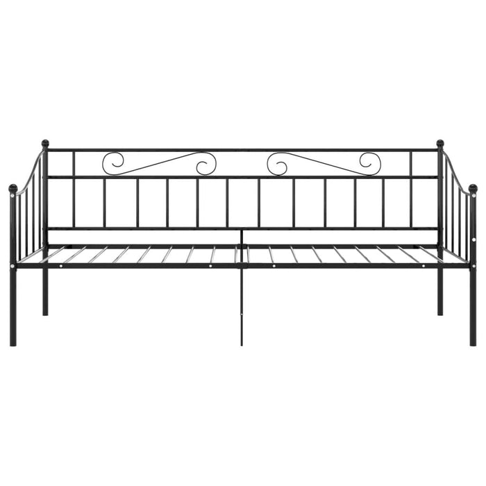 Cadru de pat canapea, negru, 90x200 cm, metal - WALTI WALTI