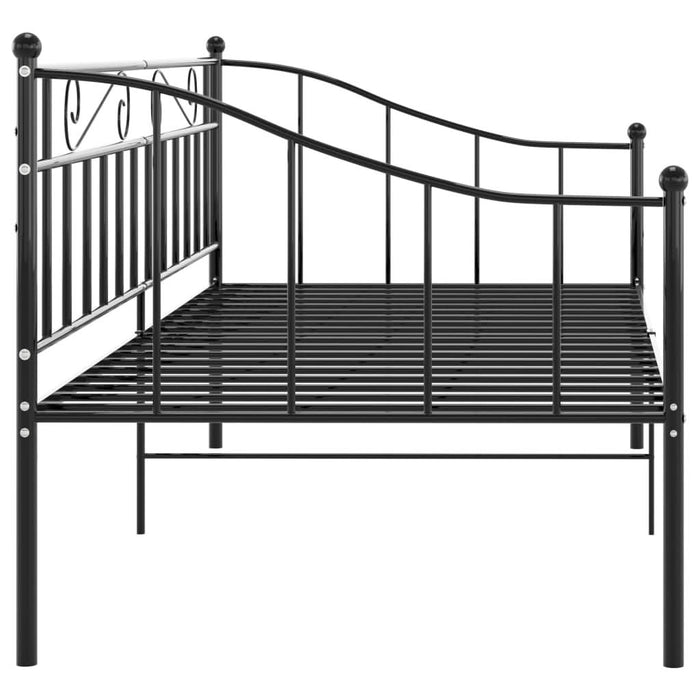 Cadru de pat canapea, negru, 90x200 cm, metal - WALTI WALTI