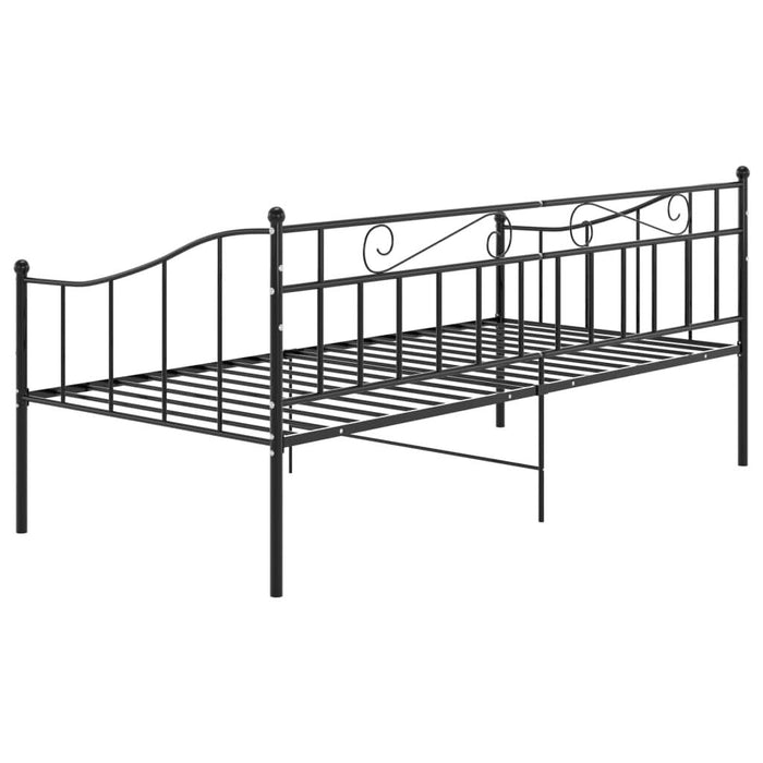 Cadru de pat canapea, negru, 90x200 cm, metal - WALTI WALTI