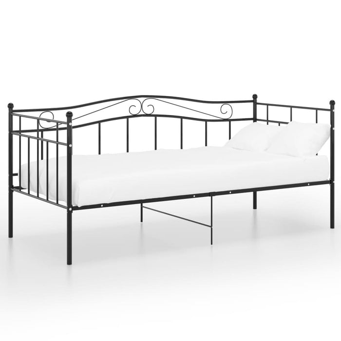 Cadru de pat canapea, negru, 90x200 cm, metal - WALTI WALTI
