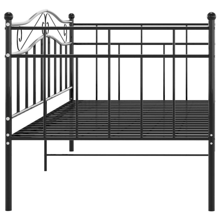 Cadru de pat canapea, negru, 90x200 cm, metal - WALTI WALTI