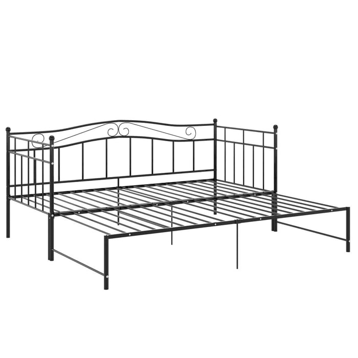 Cadru pat canapea extensibilă, negru, 90x200 cm, metal - WALTI WALTI