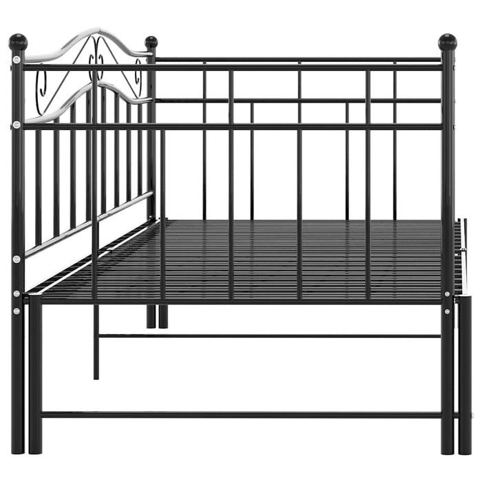Cadru pat canapea extensibilă, negru, 90x200 cm, metal - WALTI WALTI