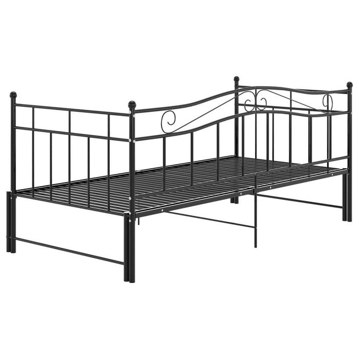 Cadru pat canapea extensibilă, negru, 90x200 cm, metal - WALTI WALTI