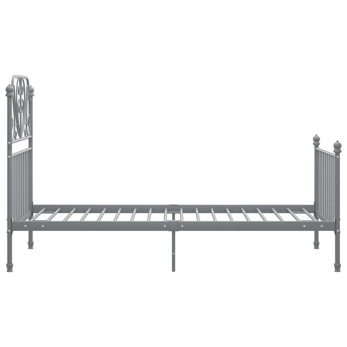 Cadru de pat, gri, 90x200 cm, metal WALTI