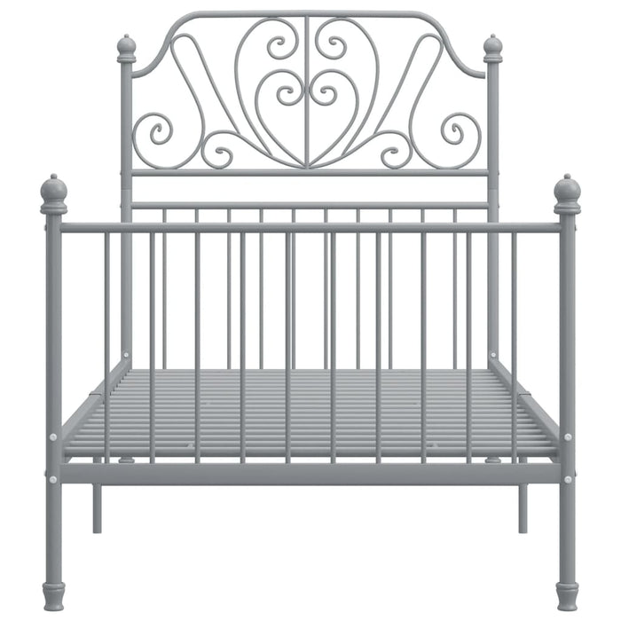Cadru de pat, gri, 100x200 cm, metal - WALTI WALTI
