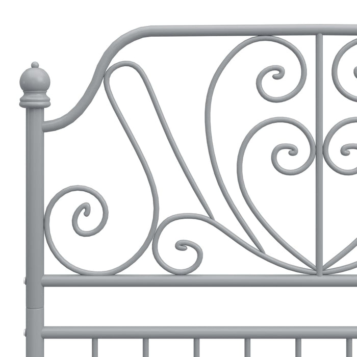 Cadru de pat, gri, 100x200 cm, metal - WALTI WALTI
