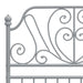 Cadru de pat, gri, 100x200 cm, metal - WALTI WALTI
