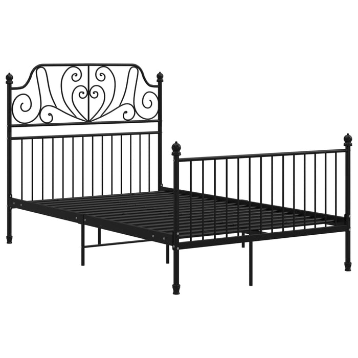 Cadru de pat, negru, 120x200 cm, metal - WALTI WALTI