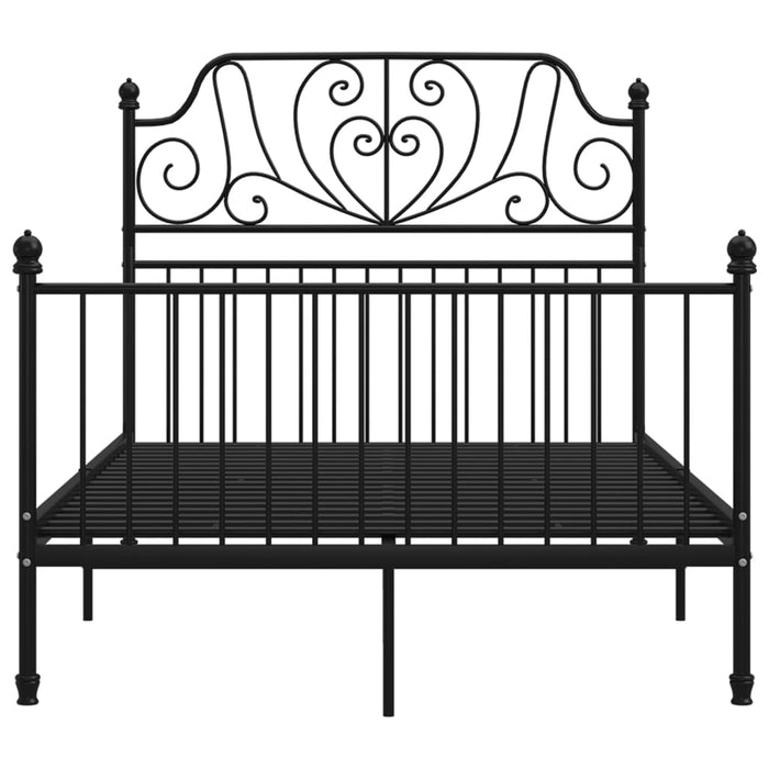 Cadru de pat, negru, 120x200 cm, metal - WALTI WALTI