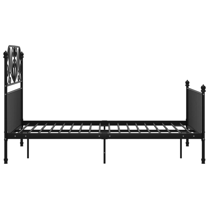 Cadru de pat, negru, 120x200 cm, metal - WALTI WALTI
