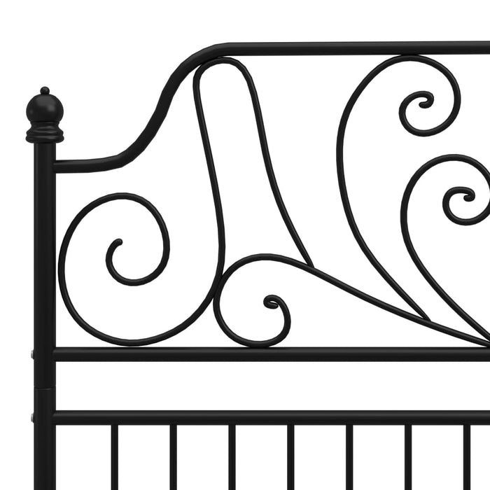 Cadru de pat, negru, 120x200 cm, metal - WALTI WALTI