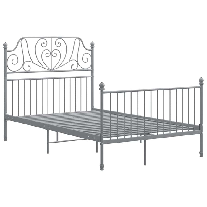 Cadru de pat, gri, 120x200 cm, metal - WALTI WALTI
