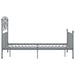 Cadru de pat, gri, 120x200 cm, metal - WALTI WALTI