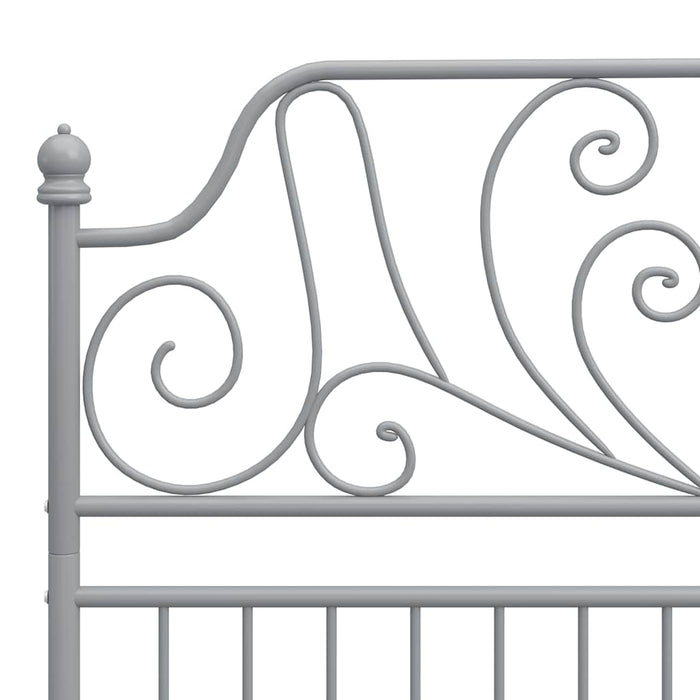 Cadru de pat, gri, 120x200 cm, metal - WALTI WALTI