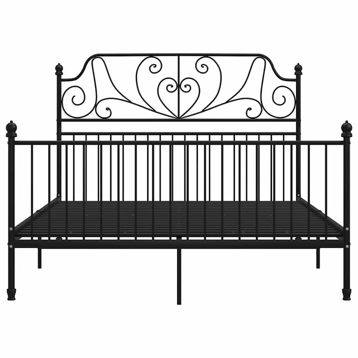 Cadru de pat, negru, 140x200 cm, metal - WALTI WALTI