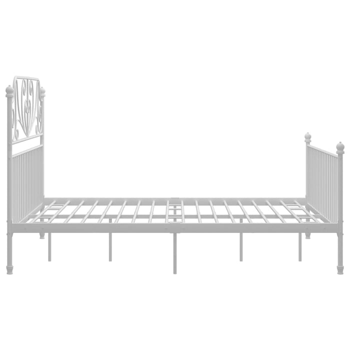 Cadru de pat, alb, 140x200 cm, metal WALTI