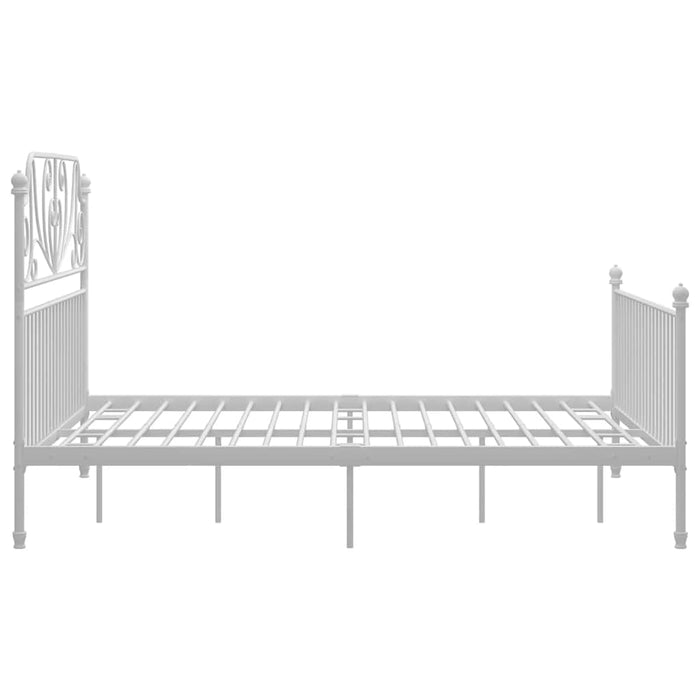 Cadru de pat, alb, 160x200 cm, metal WALTI
