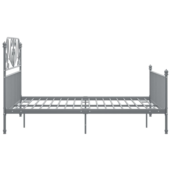 Cadru de pat, gri, 160x200 cm, metal WALTI