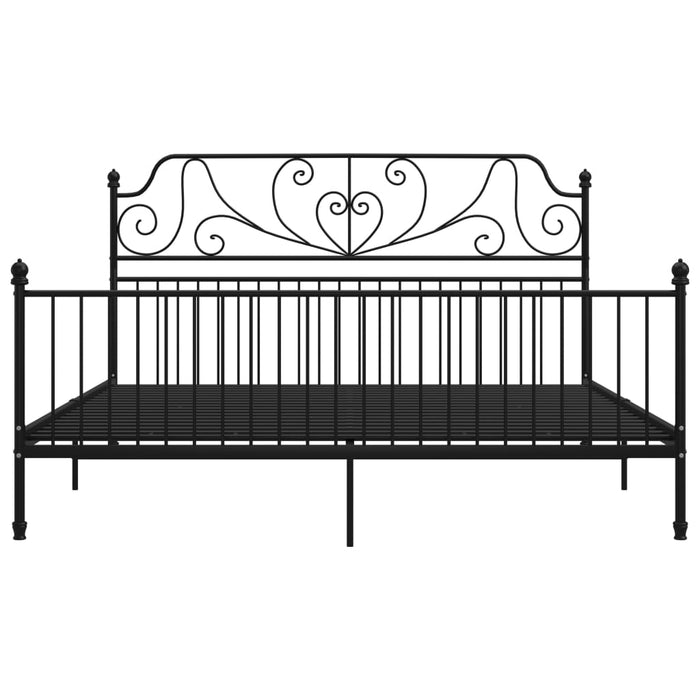 Cadru de pat, negru, 180x200 cm, metal - WALTI WALTI