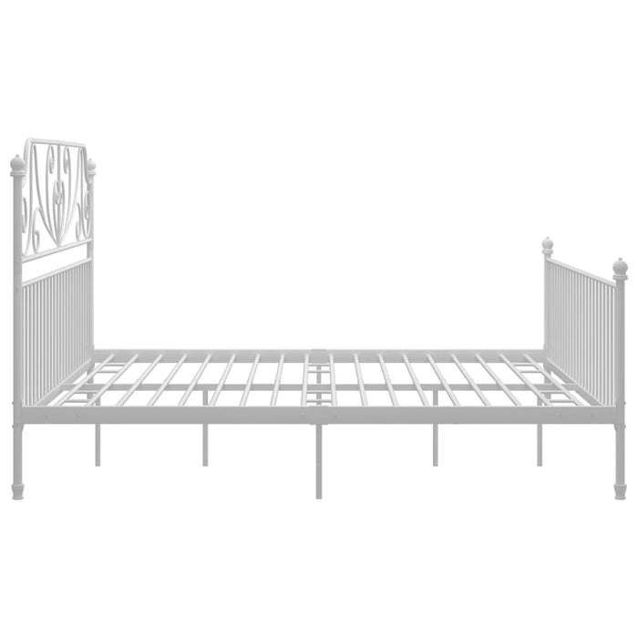 Cadru de pat, alb, 180x200 cm, metal - WALTI WALTI