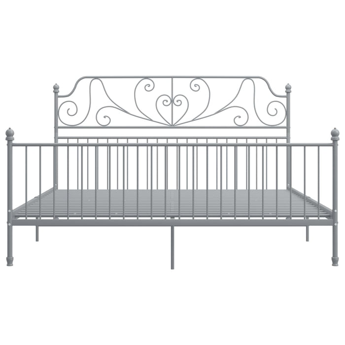 Cadru de pat, gri, 180x200 cm, metal WALTI