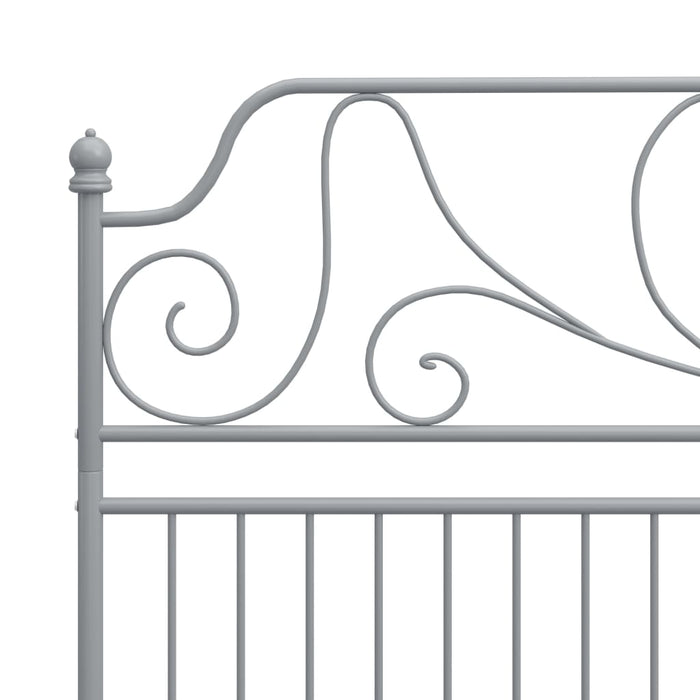 Cadru de pat, gri, 180x200 cm, metal WALTI