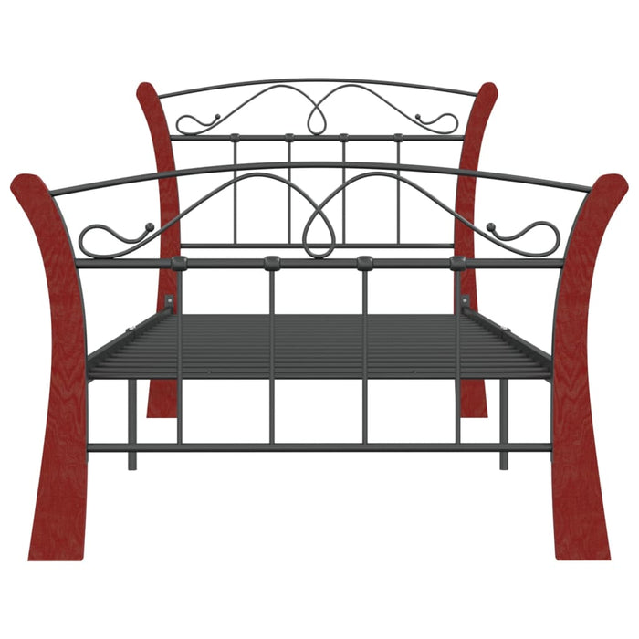 Cadru de pat, negru, 90x200 cm, metal - WALTI WALTI