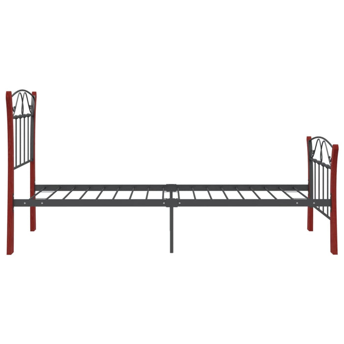 Cadru de pat, negru, 90x200 cm, metal - WALTI WALTI