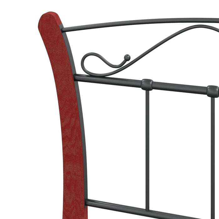 Cadru de pat, negru, 90x200 cm, metal - WALTI WALTI