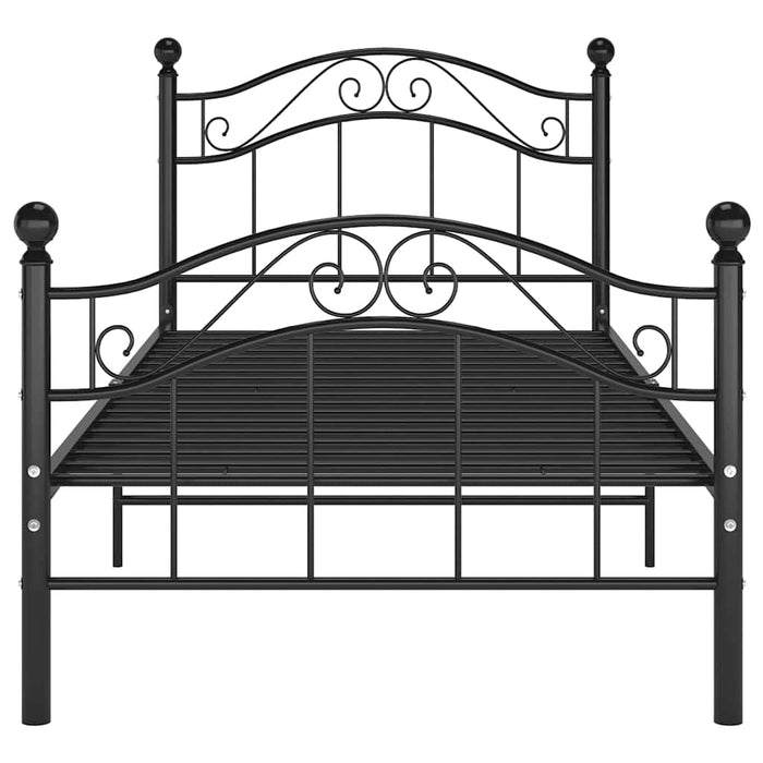 Cadru de pat, negru, 90 x 200 cm, metal - WALTI WALTI