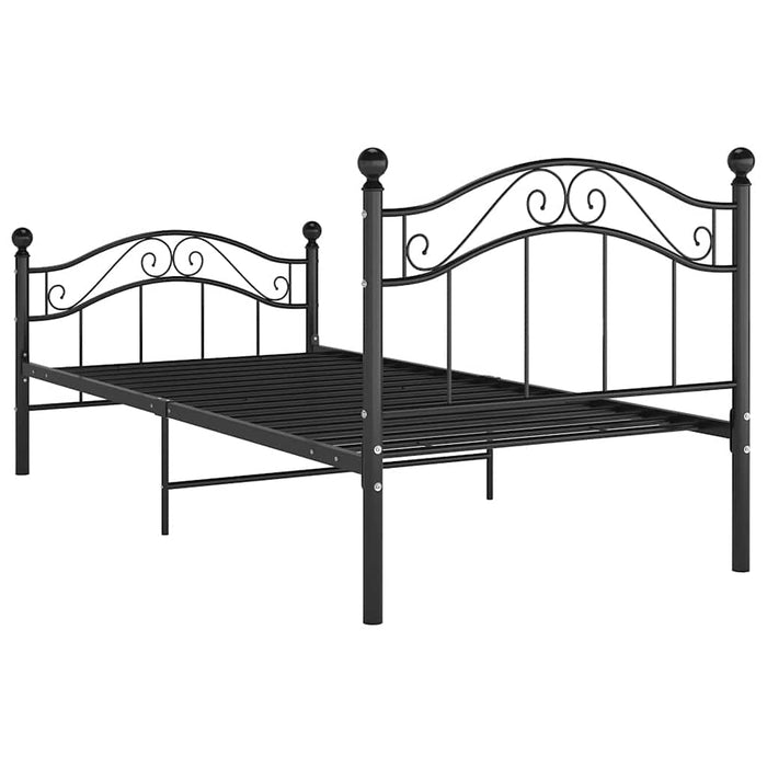 Cadru de pat, negru, 90 x 200 cm, metal - WALTI WALTI