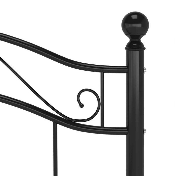 Cadru de pat, negru, 90 x 200 cm, metal - WALTI WALTI