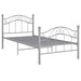 Cadru de pat, gri, 90 x 200 cm, metal - WALTI WALTI