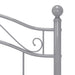 Cadru de pat, gri, 90 x 200 cm, metal - WALTI WALTI