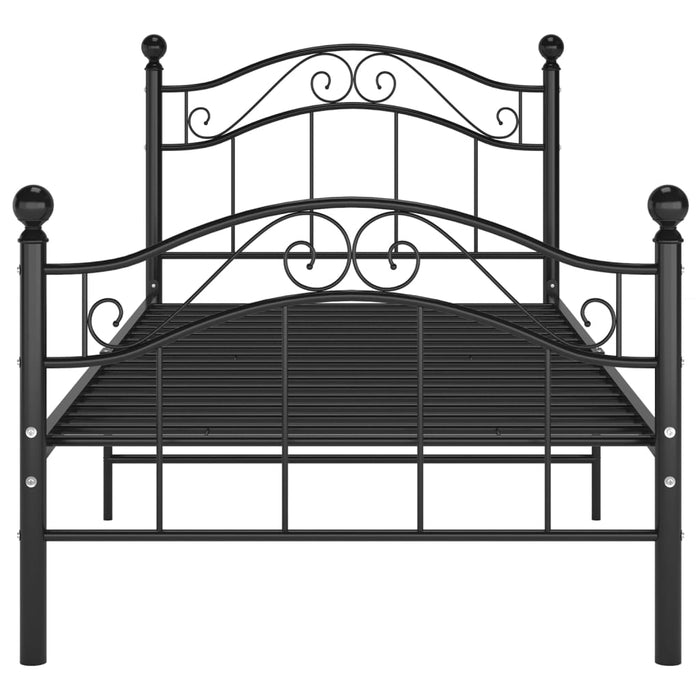 Cadru de pat, negru, 100 x 200 cm, metal - WALTI WALTI