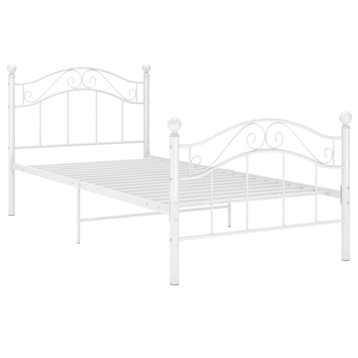 Cadru de pat, alb, 100x200 cm, metal - WALTI WALTI