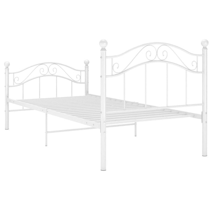 Cadru de pat, alb, 100x200 cm, metal - WALTI WALTI