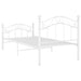 Cadru de pat, alb, 100x200 cm, metal - WALTI WALTI