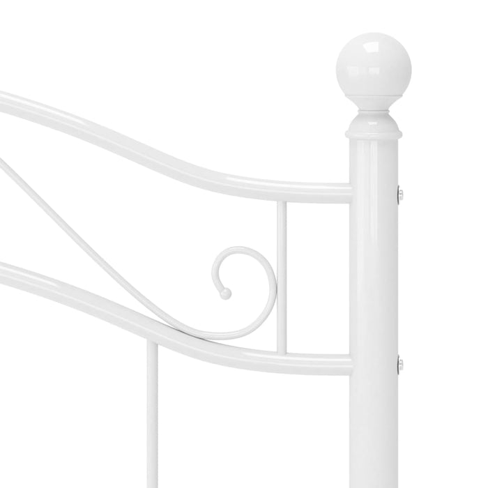 Cadru de pat, alb, 100x200 cm, metal - WALTI WALTI