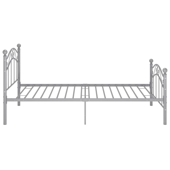 Cadru de pat, gri, 100x200 cm, metal WALTI