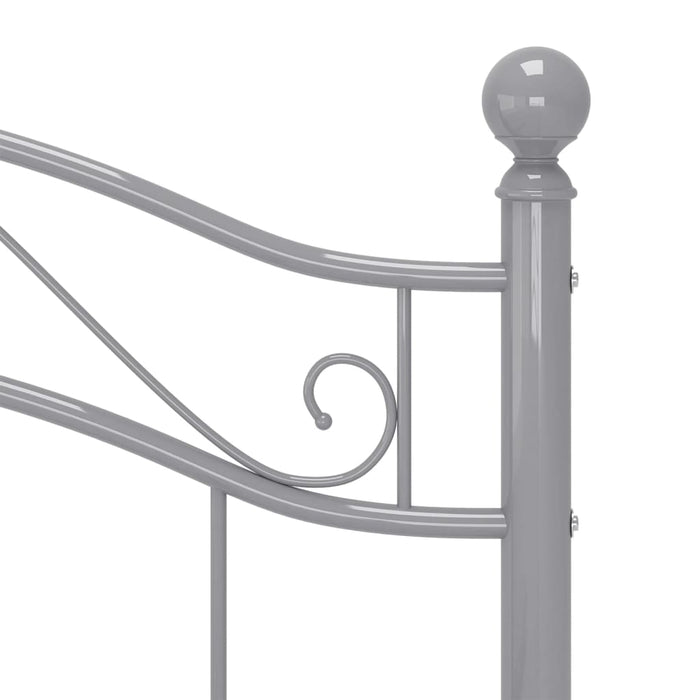 Cadru de pat, gri, 100x200 cm, metal WALTI