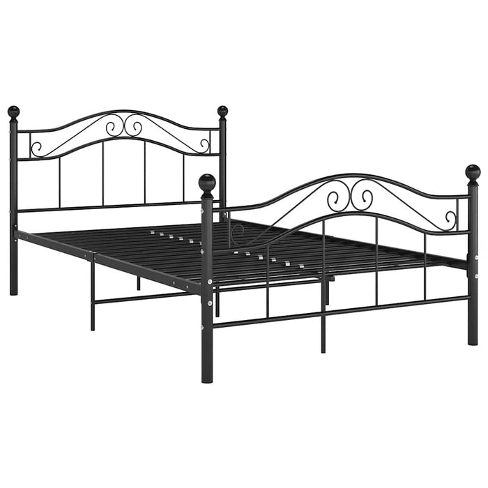 Cadru de pat, negru, 120x200 cm, metal - WALTI WALTI