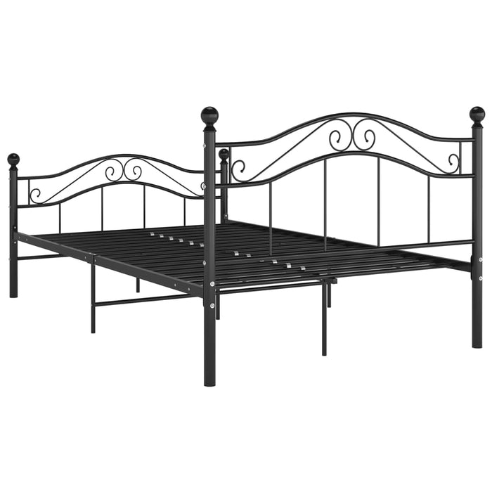 Cadru de pat, negru, 120x200 cm, metal - WALTI WALTI
