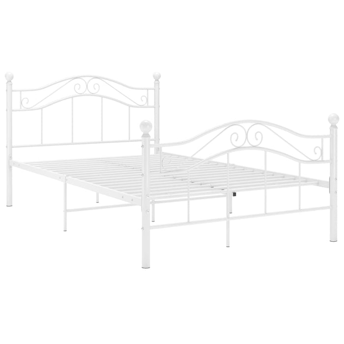 Cadru de pat, alb, 120x200 cm, metal WALTI