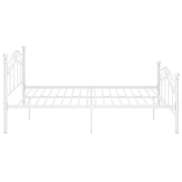 Cadru de pat, alb, 120x200 cm, metal WALTI