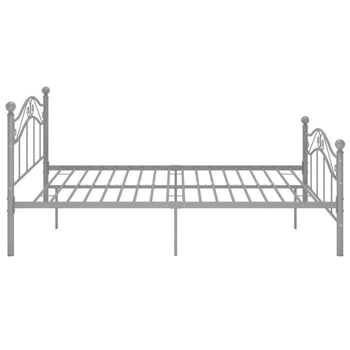 Cadru de pat, gri, 120 x 200 cm, metal WALTI